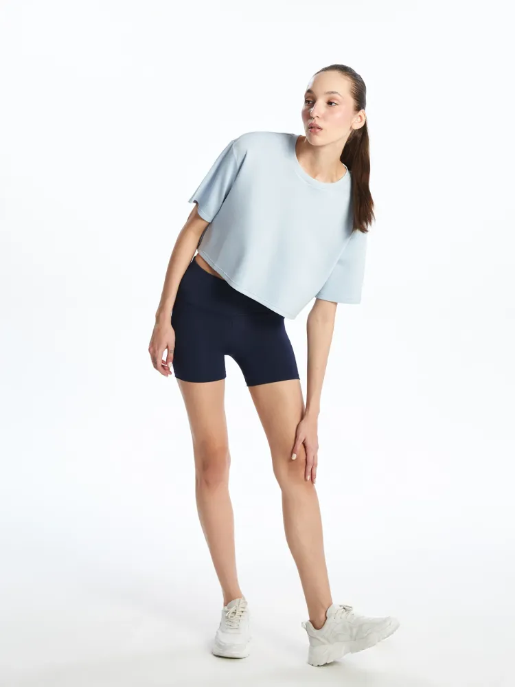 XSIDE ACTIVE Lacivert Beli Lastikli Kadın Spor Tayt