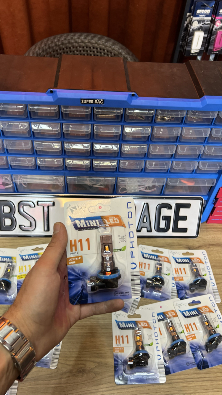 H11 amber turuncu çifti