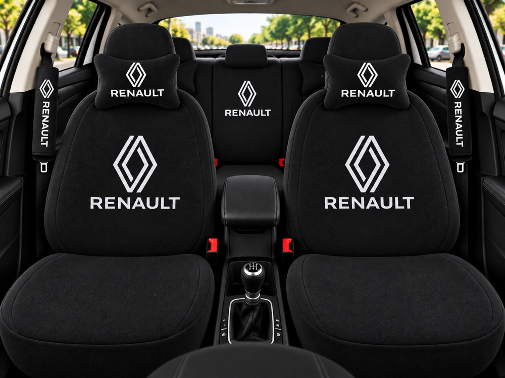 Renault logolu 8 parça servis kılıfı siyah