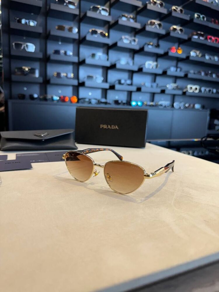 Prada kahve cam polarize güneş gözlüğü