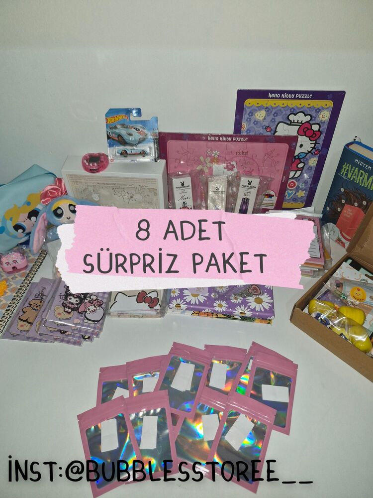 8 ADET SÜRPRİZ PAKET 