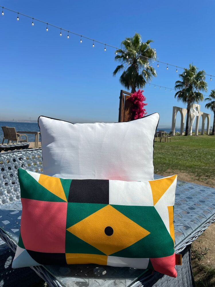 Mystic Sunset 50X30 Dikdörtgen Kırlent Kılıfı – Modern Dekoratif Yastık Kılıfı