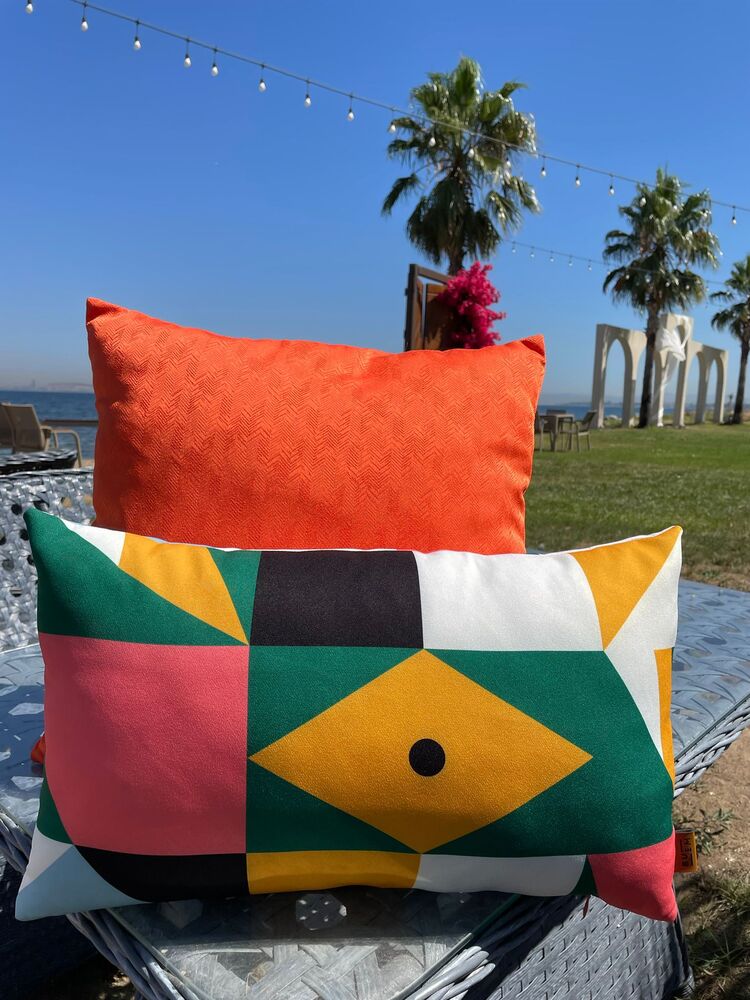 Mystic Sunset 50X30 Dikdörtgen Kırlent Kılıfı – Modern Dekoratif Yastık Kılıfı