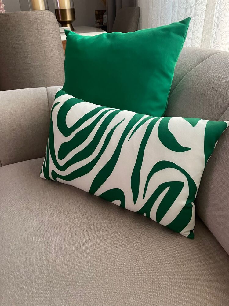 Jungle Breeze 50X30 Dikdörtgen Kırlent Kılıfı – Modern Dekoratif Yastık Kılıfı