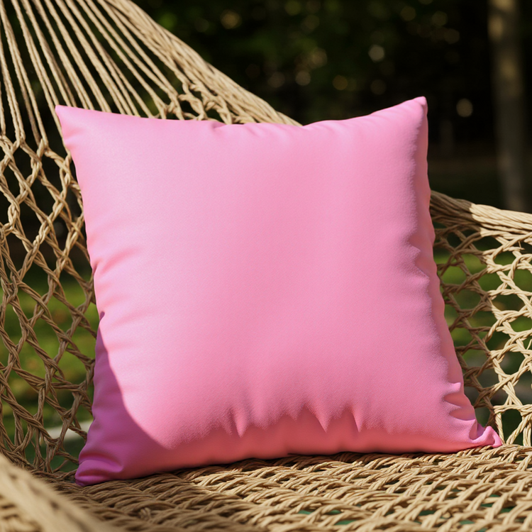 Sunset Pink 50X50 Kırlent Kılıfı – Düz Renk, Modern Dekoratif Yastık Kılıfı