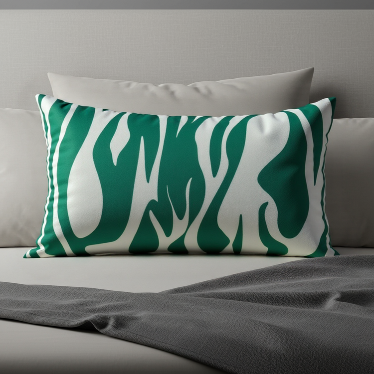 Jungle Breeze 50X30 Dikdörtgen Kırlent Kılıfı – Modern Dekoratif Yastık Kılıfı