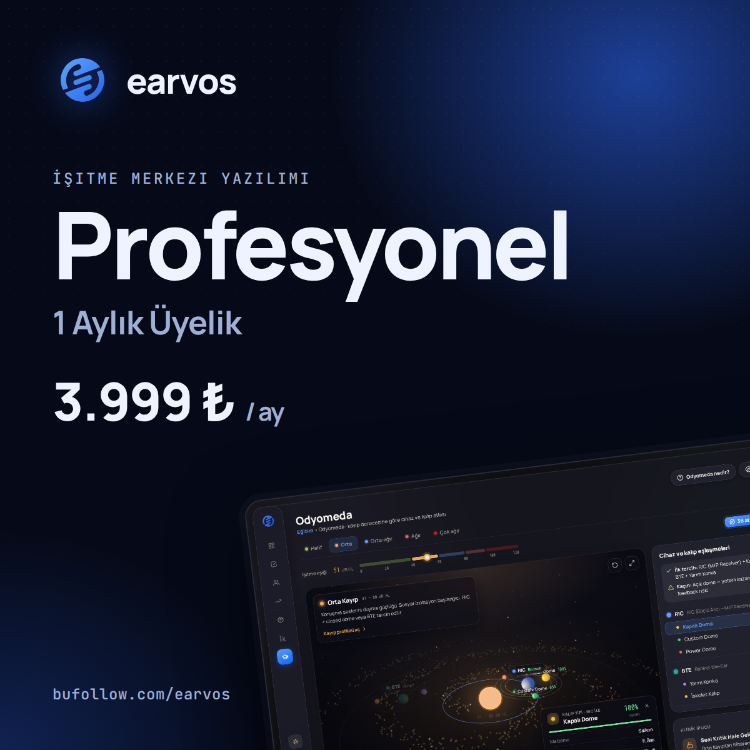 EARVOS | Profesyonel Paketi · 1 Aylık Üyelik