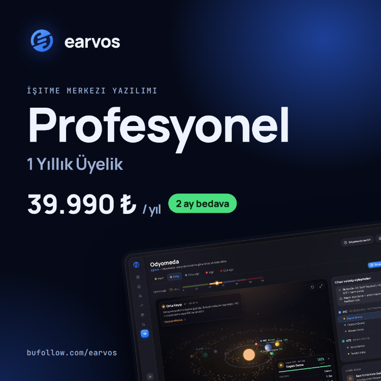 EARVOS | Profesyonel Paketi · 1 Yıllık Üyelik (2 ay bedava)