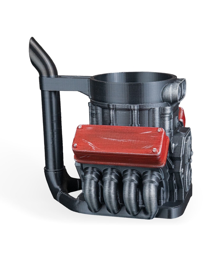 V8 Motor Kola Tutucu – Güç Senin Masanda!
