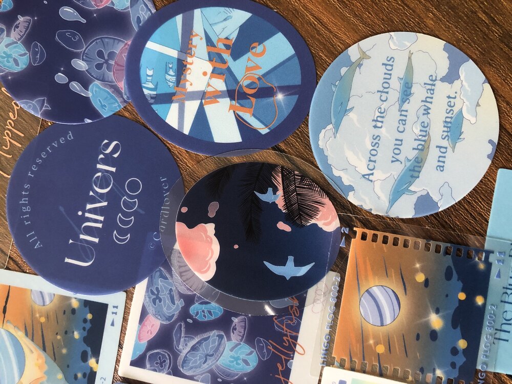 Dreamy Universe Pet Sticker Seti | Bullet Journal Malzemeleri
