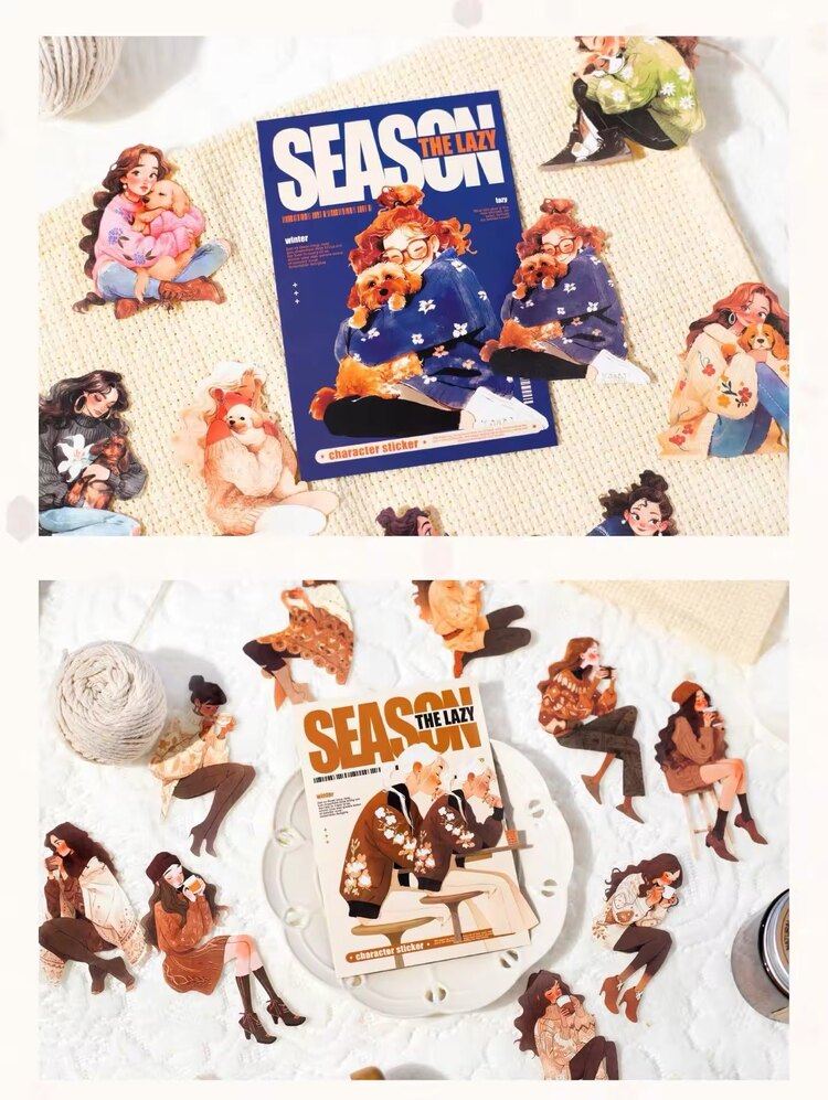 Season Winter Character Sticker Packs