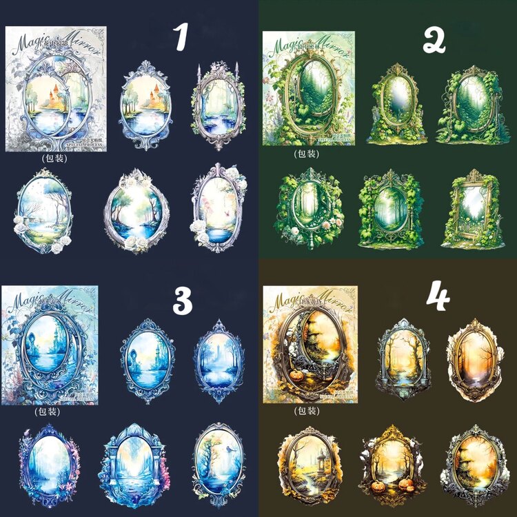Magic Mirror Kristal Pet Sticker Packs