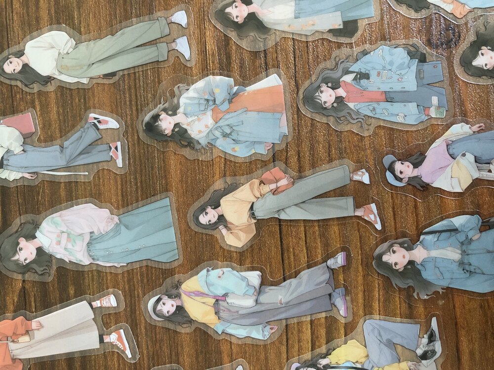 Daily Sweet Girls Pet Sticker Seti | Bullet Journal Malzemeleri