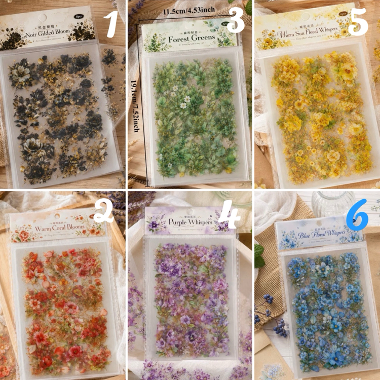 Floral Whispers Pet Sticker Sheets Pack