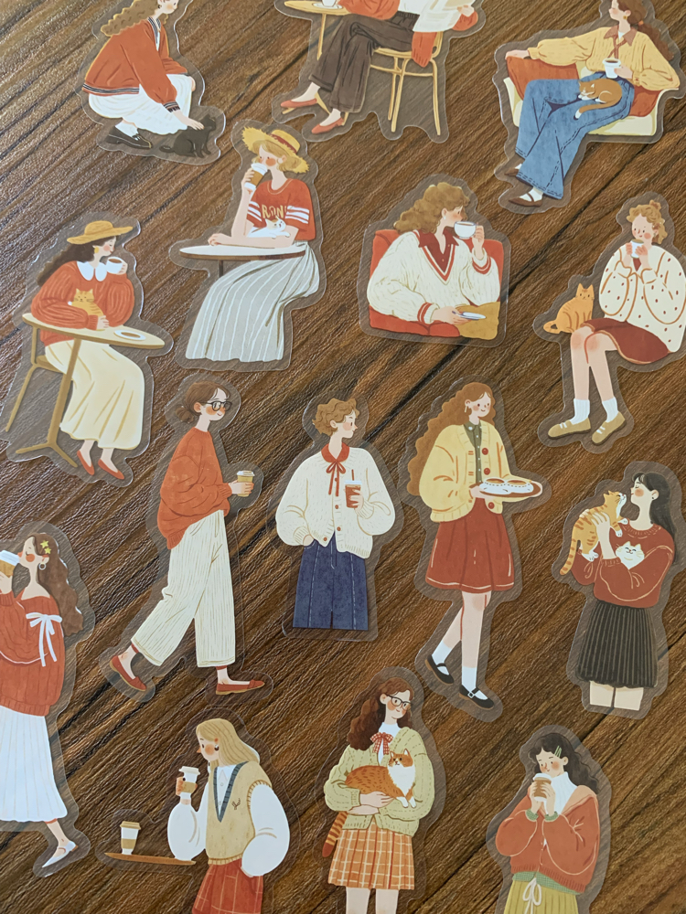 Red Storytellers Pet Stickers