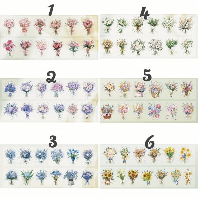 Spring Bouquets Pre-cut Pet Bantlar/1 döngü