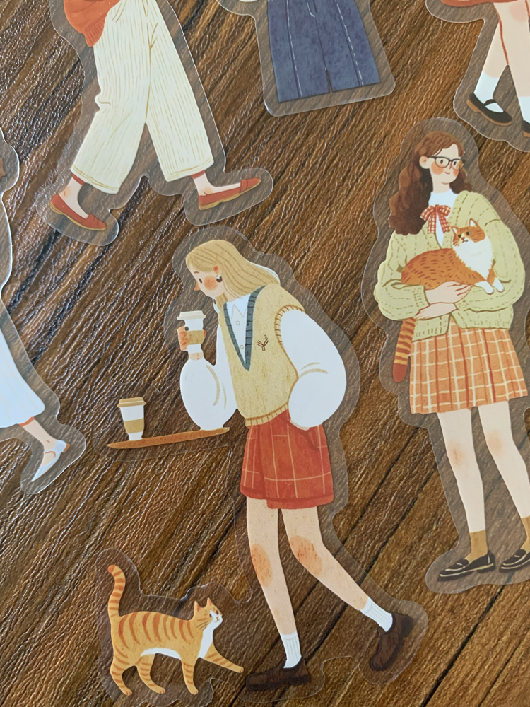 Red Storytellers Pet Stickers