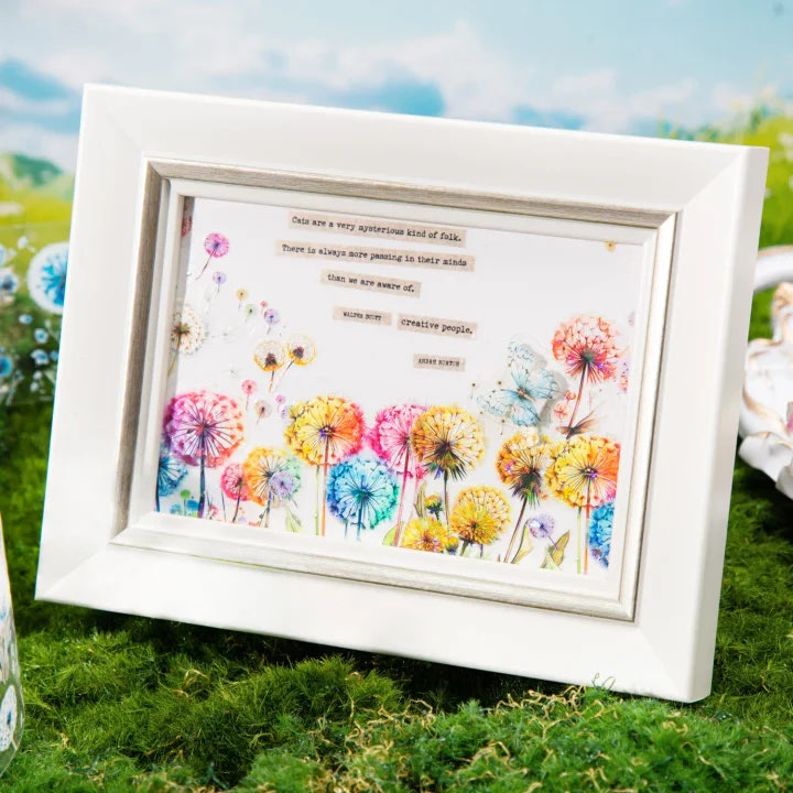 Colourful Dandelion Holografik Pet Bantlar/1 döngü