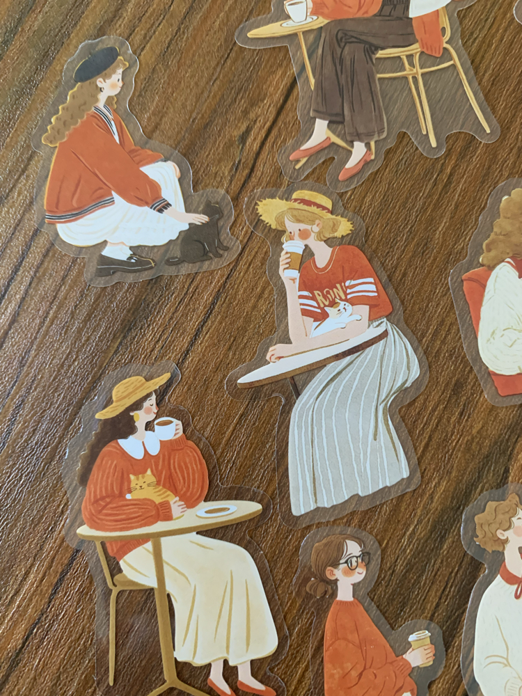 Red Storytellers Pet Stickers