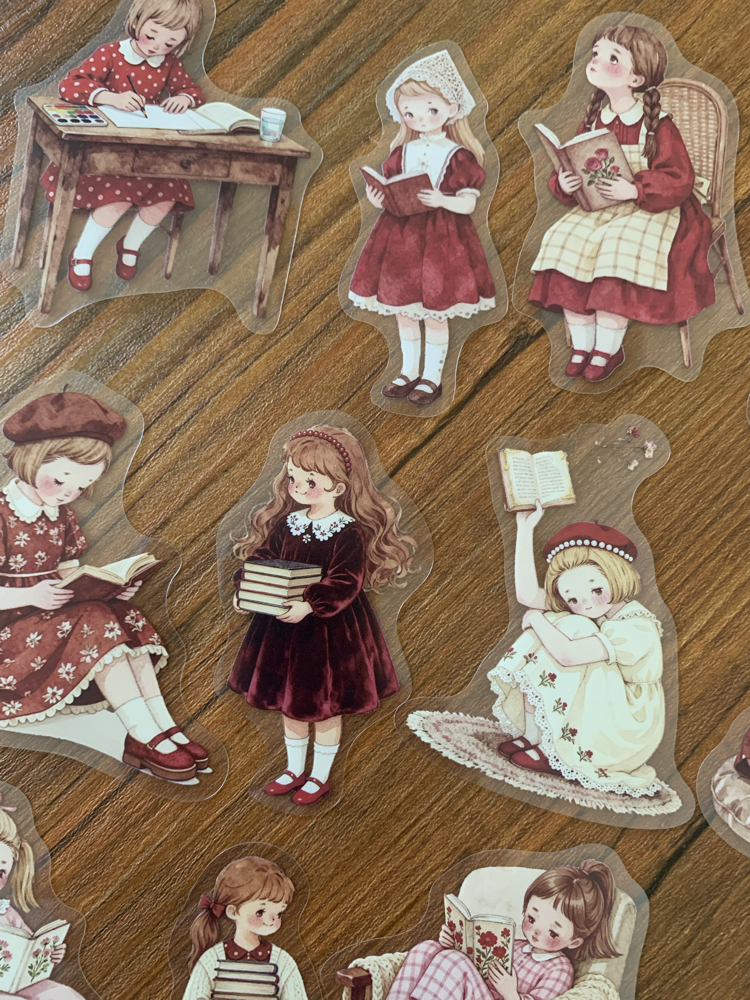 Red Reading Days Pet Stickers