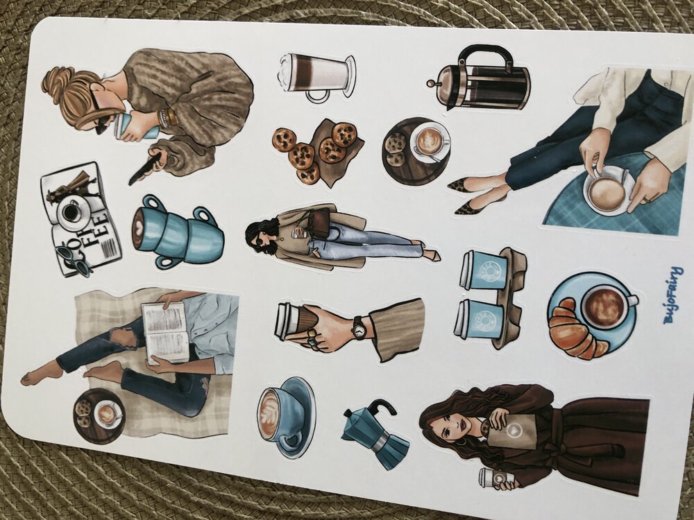 Coffee and Cookies Sticker Sayfası