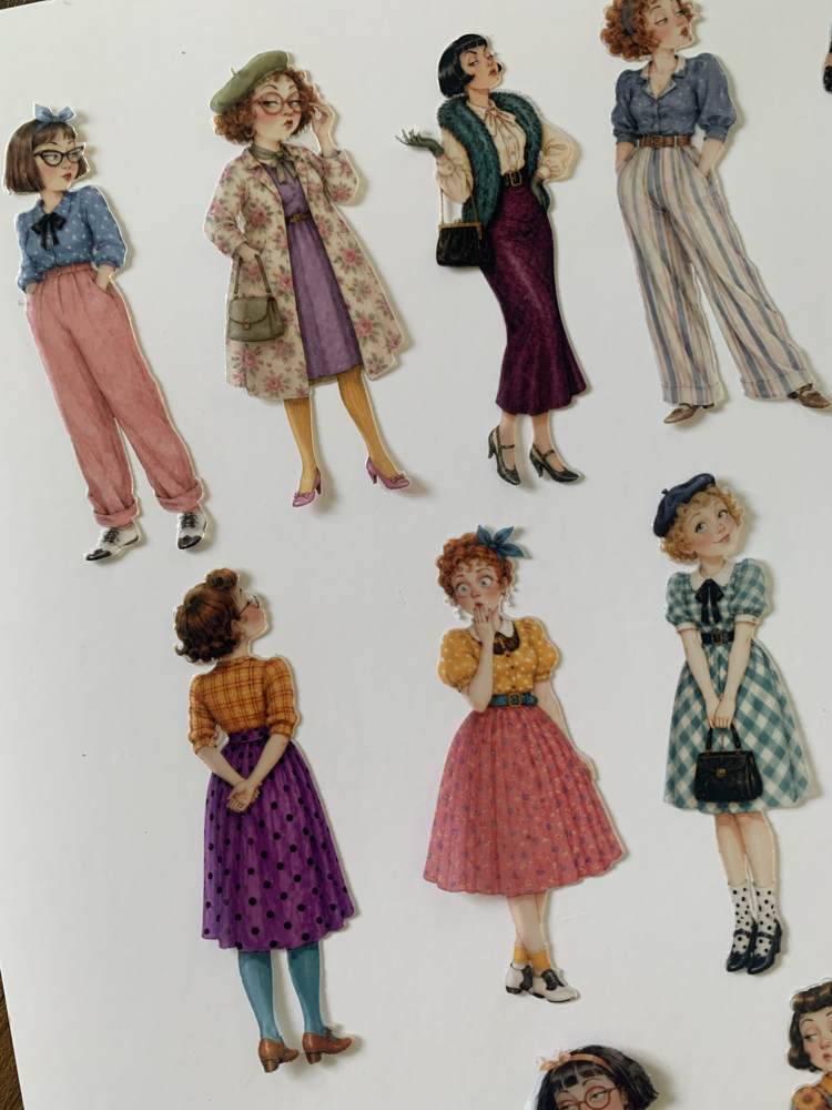 Vintage Dolls Pet Sticker Seti