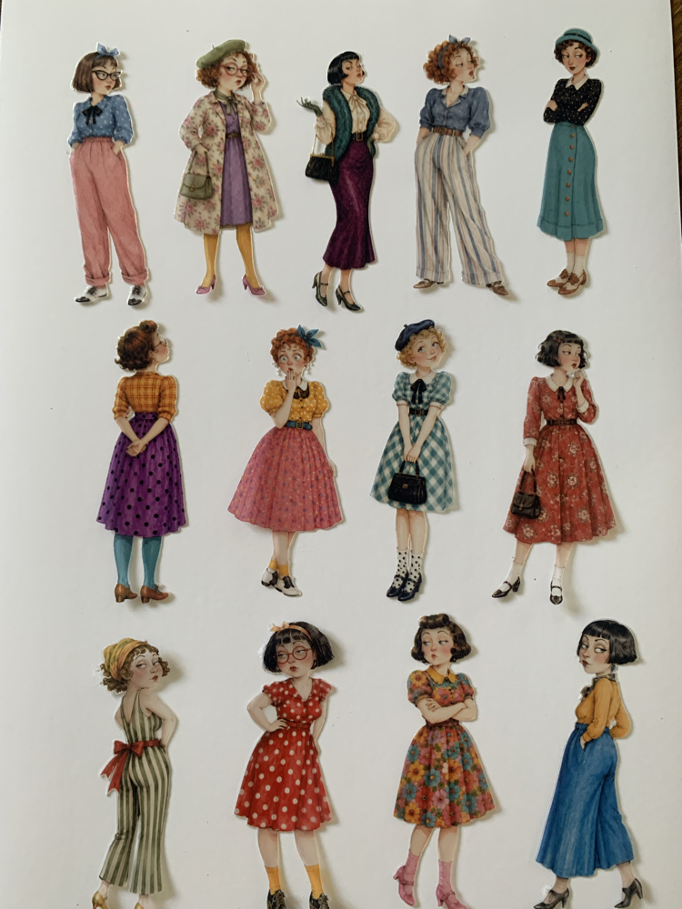 Vintage Dolls Pet Sticker Seti