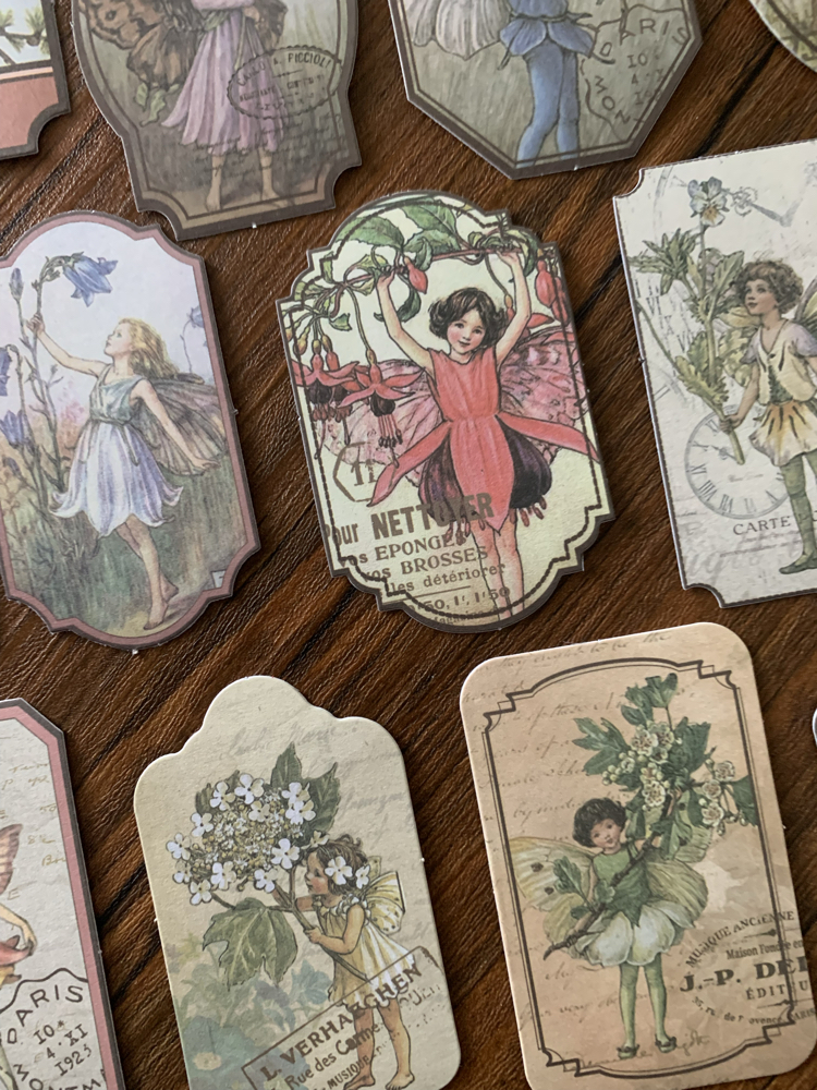 Flower Fairy Tag Stickers