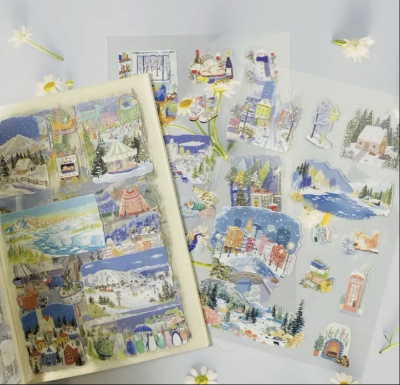 Four Seasons Pet&Washi Sticker Kitapçıkları