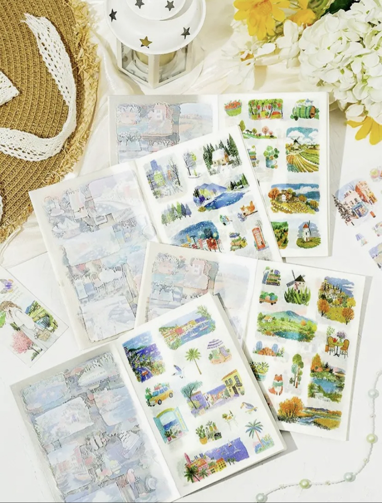 Four Seasons Pet&Washi Sticker Kitapçıkları