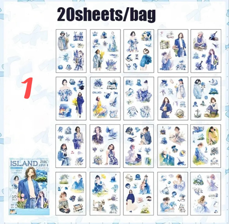 Floral Moments Pet Sticker Kitapçıkları 