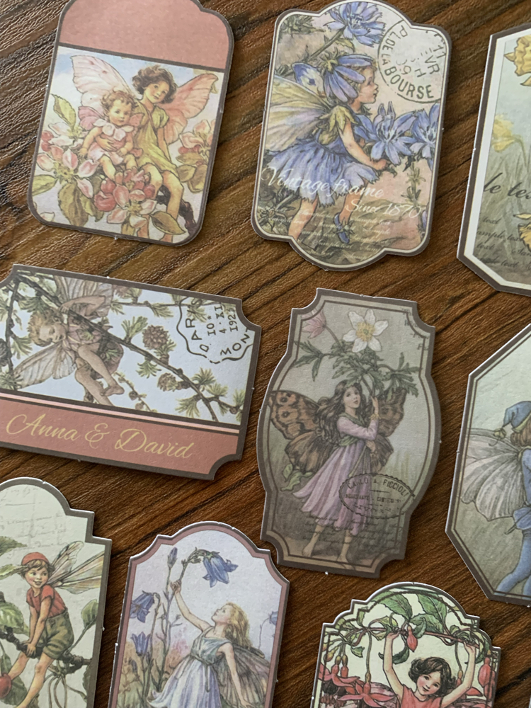 Flower Fairy Tag Stickers