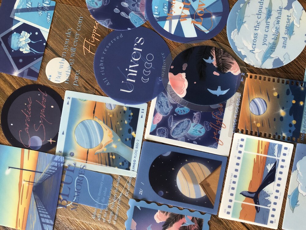 Dreamy Universe Pet Sticker Seti | Bullet Journal Malzemeleri