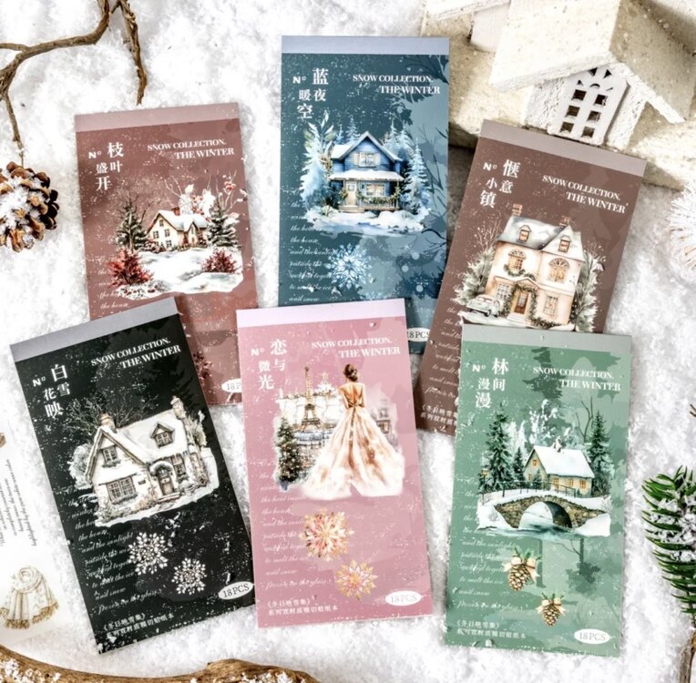 Snowy Dream Pet&Washi Sticker Kitapçıkları
