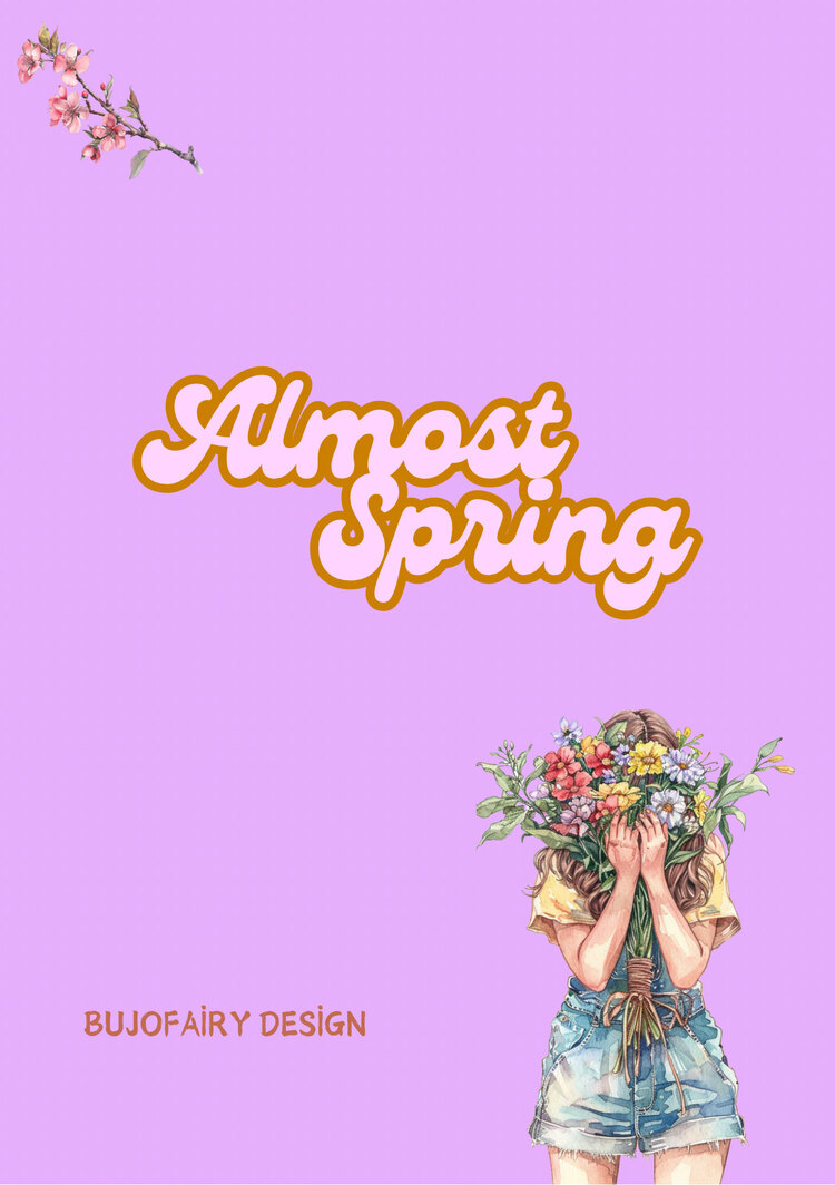 Almost Spring Sticker Kitapçığı | Bullet Journal Malzemeleri