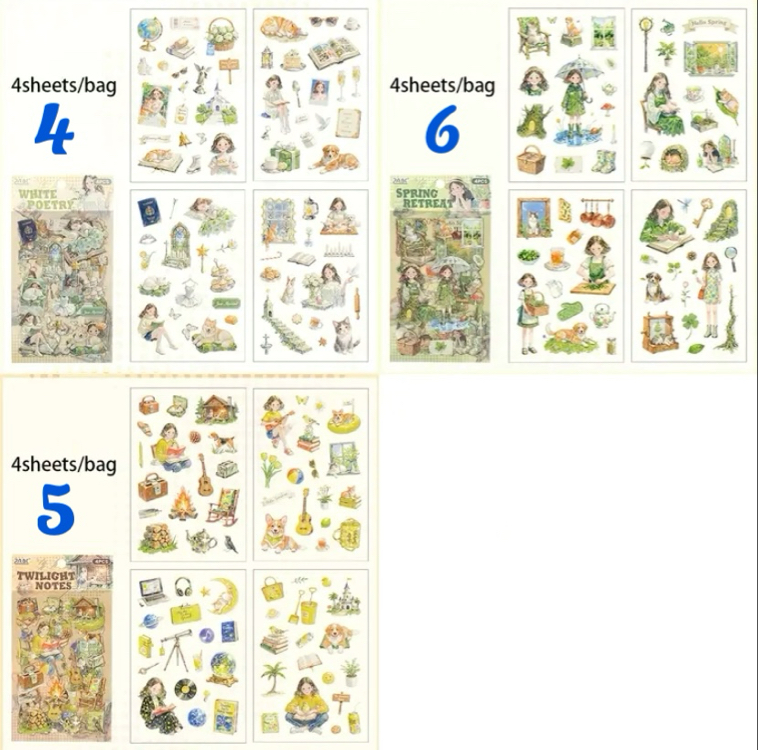 Dreamy Days Pet Sticker Packs