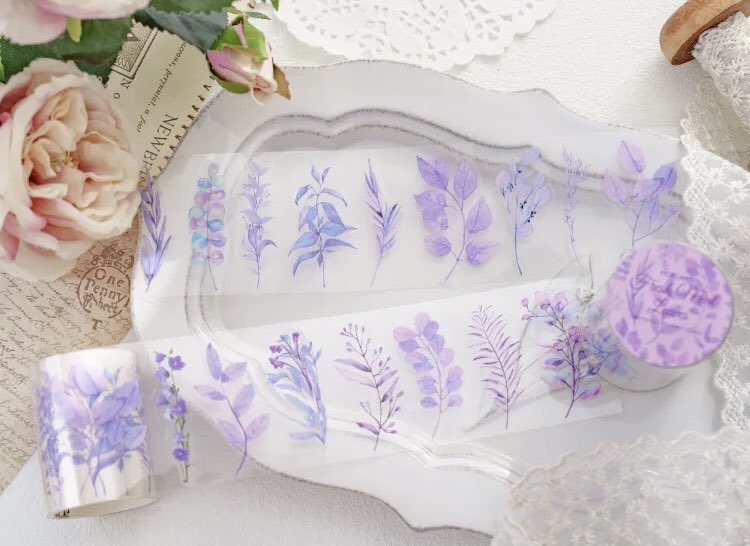 Gentle Flowers Die Cut Pet Tape/1 döngü