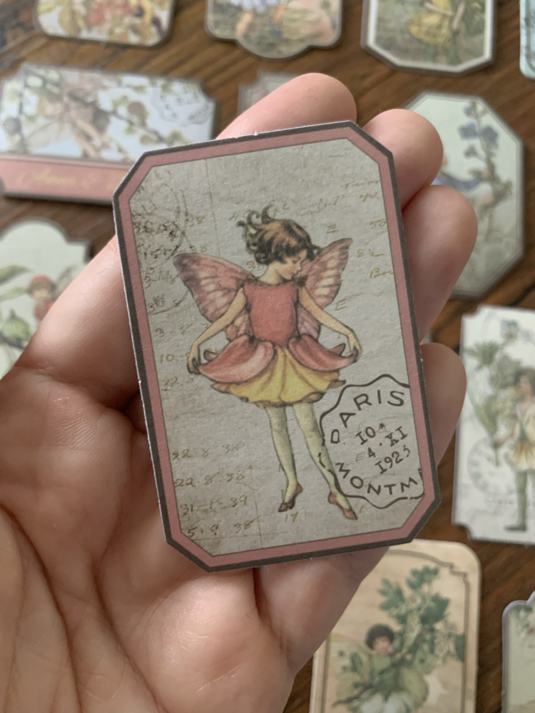 Flower Fairy Tag Stickers