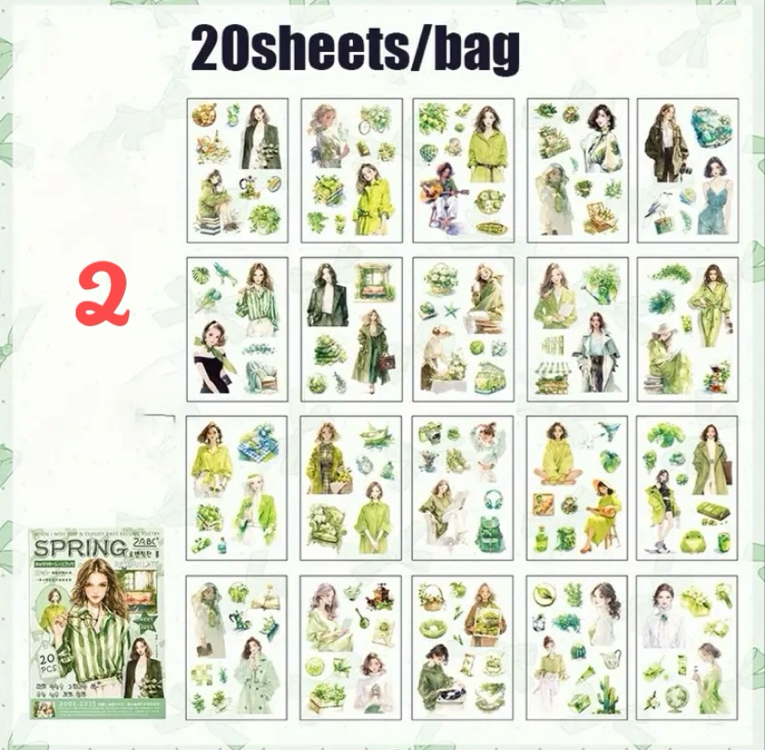 Floral Moments Pet Sticker Kitapçıkları 
