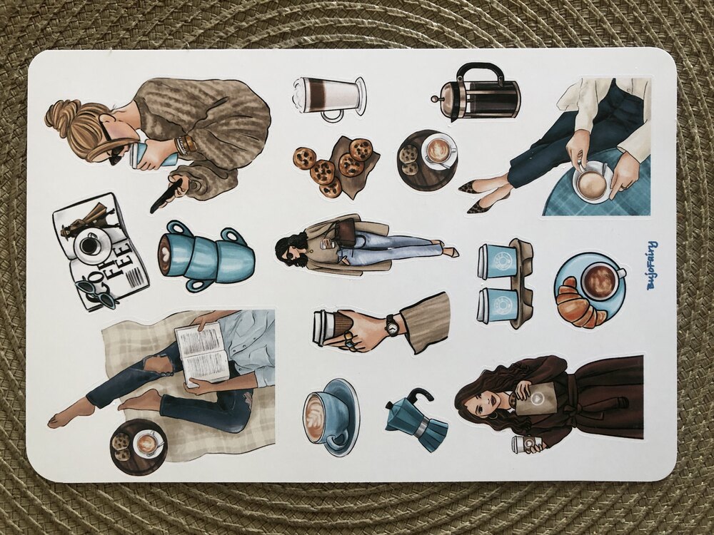 Coffee and Cookies Sticker Sayfası