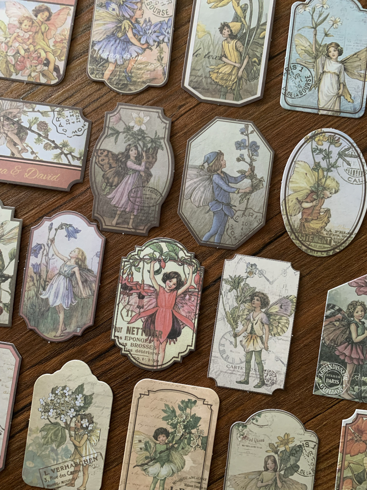 Flower Fairy Tag Stickers