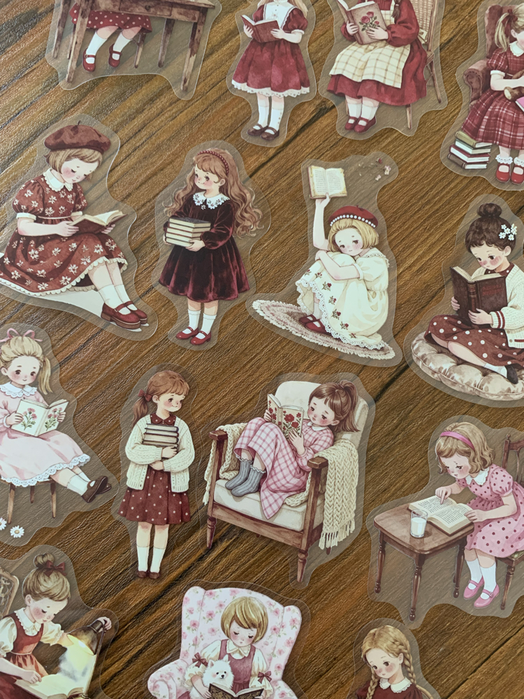 Red Reading Days Pet Stickers
