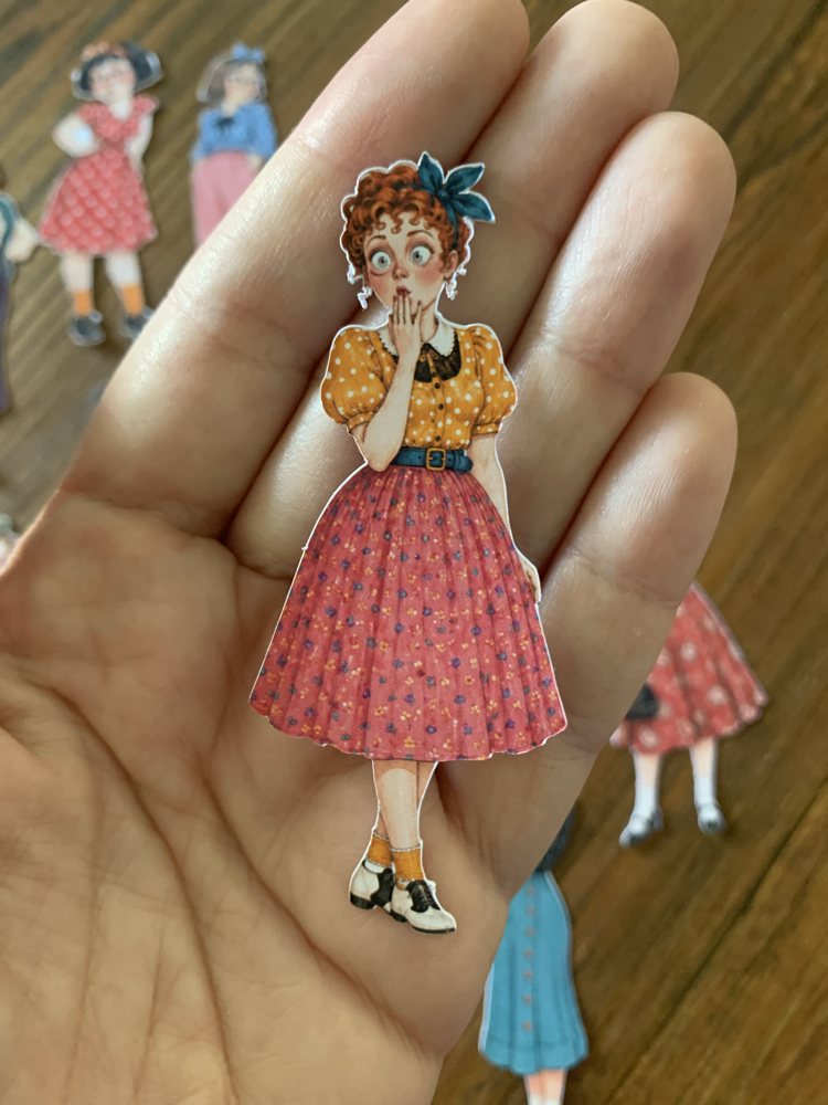 Vintage Dolls Die Cut Seti