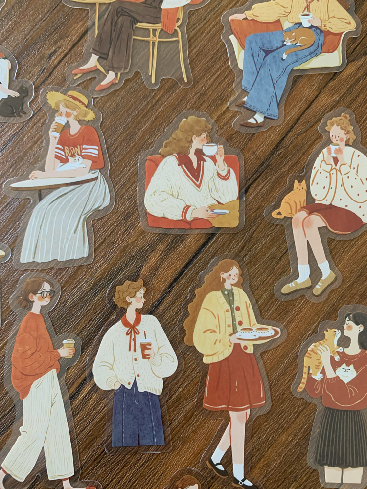 Red Storytellers Pet Stickers