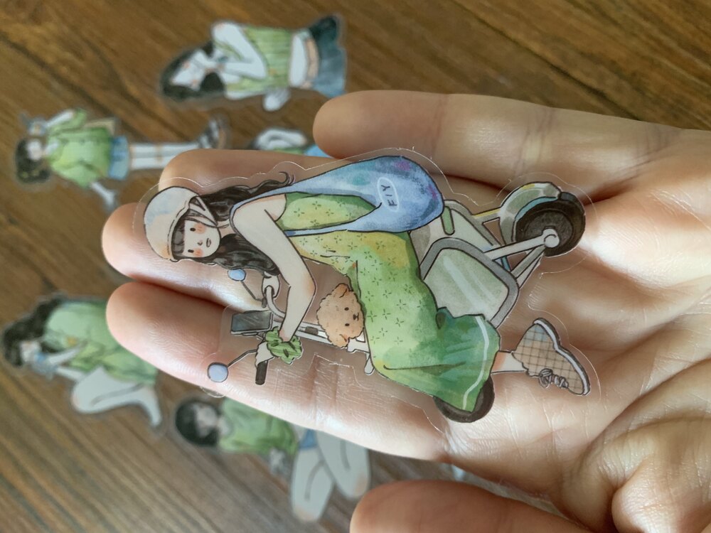 Green Vibes Pet Stickers | Bullet Journal Malzemeleri
