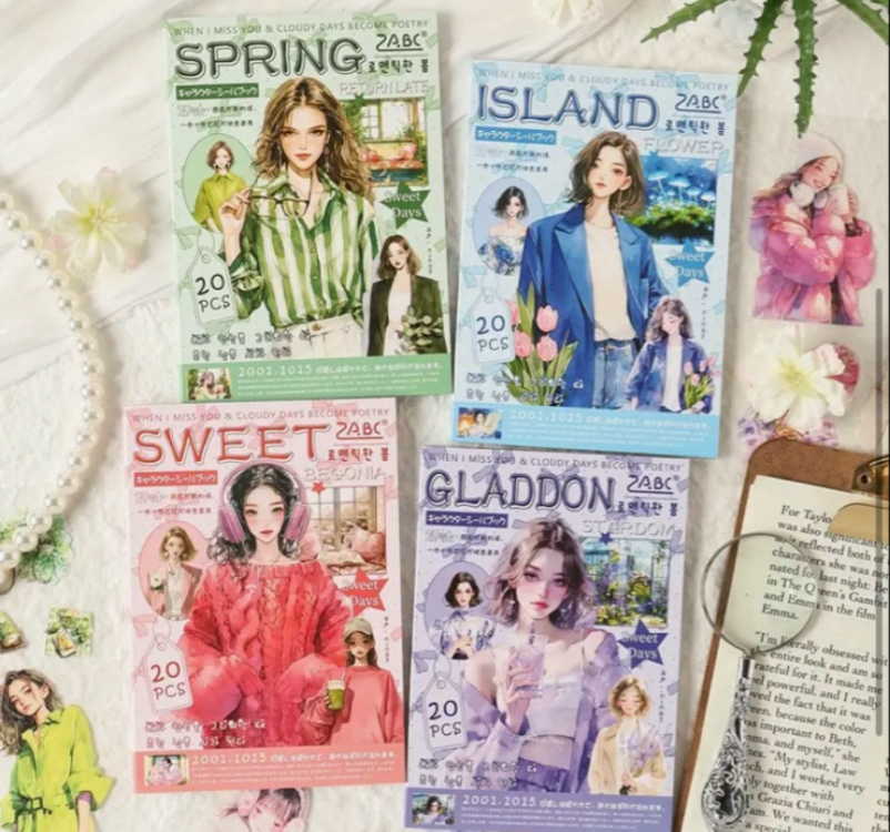 Floral Moments Pet Sticker Kitapçıkları 