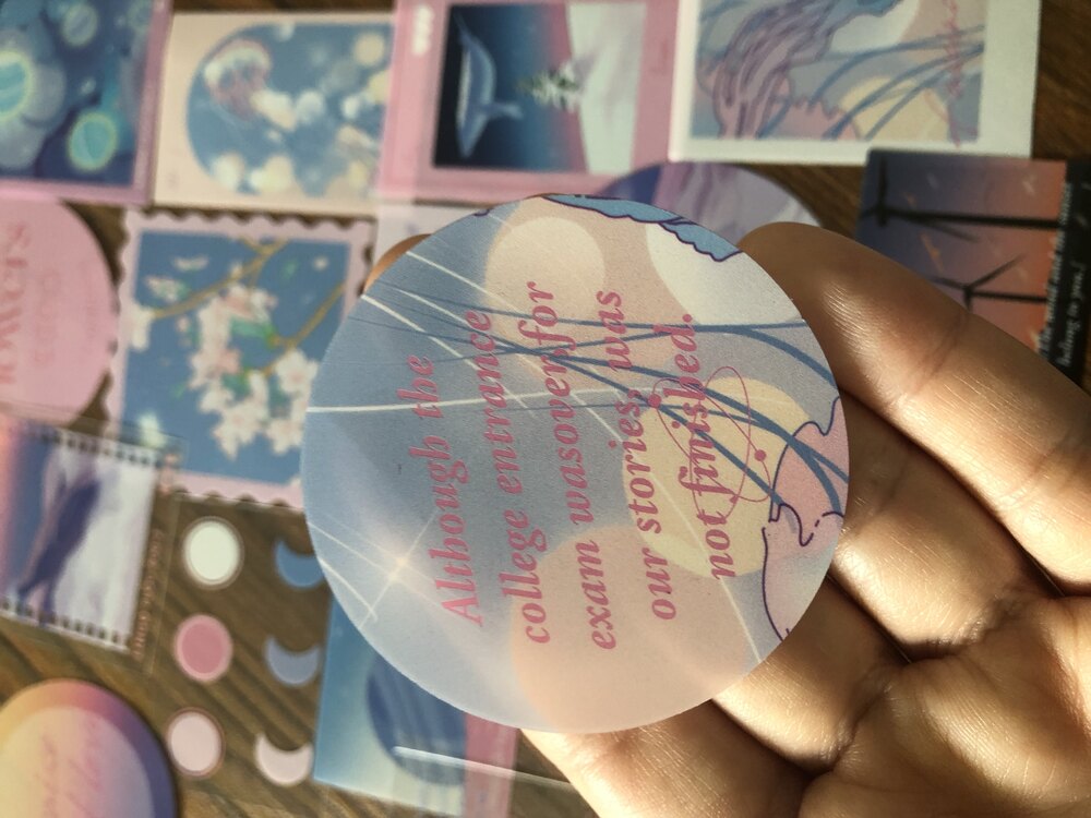 Dream Planets Pet Sticker Seti | Bullet Journal Malzemeleri