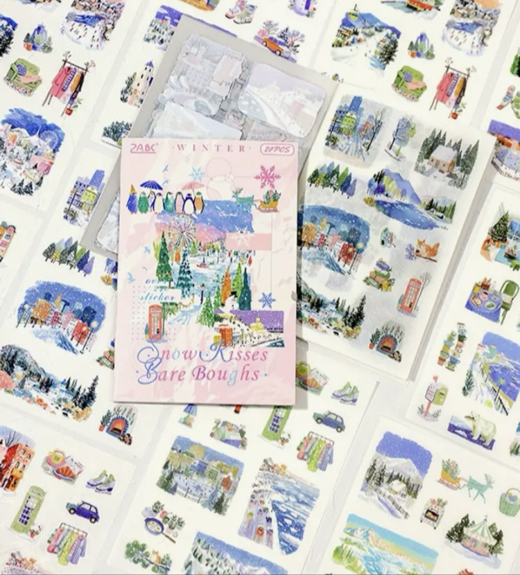 Four Seasons Pet&Washi Sticker Kitapçıkları