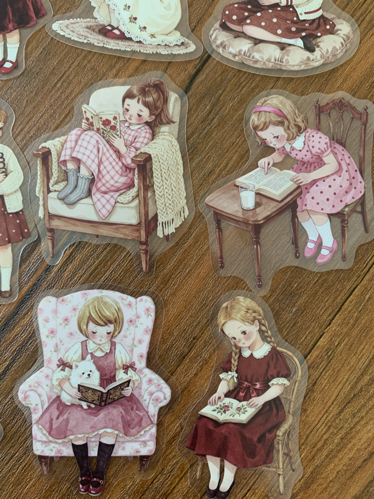 Red Reading Days Pet Stickers