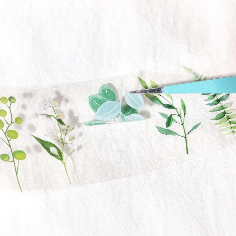 Gentle Flowers Die Cut Pet Tape/1 döngü